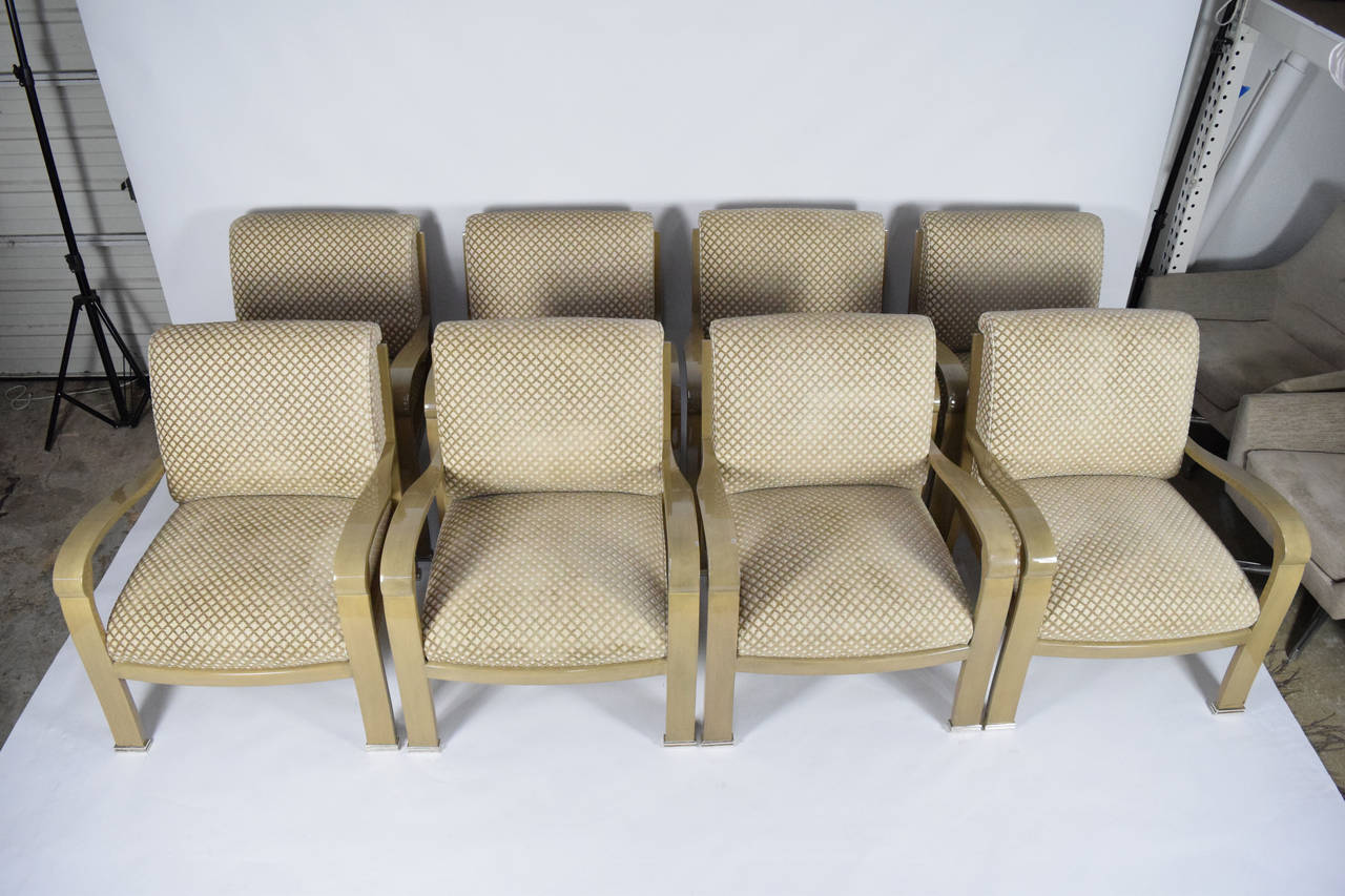 Upholstery J. Robert Scott Salon Deco Lounge Chairs by Sally Sirkin Lewis  -  Two Left