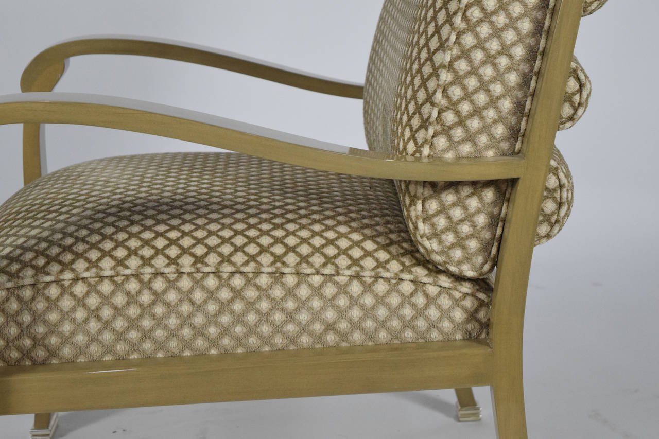 Modern J. Robert Scott Salon Deco Lounge Chairs by Sally Sirkin Lewis  -  Two Left