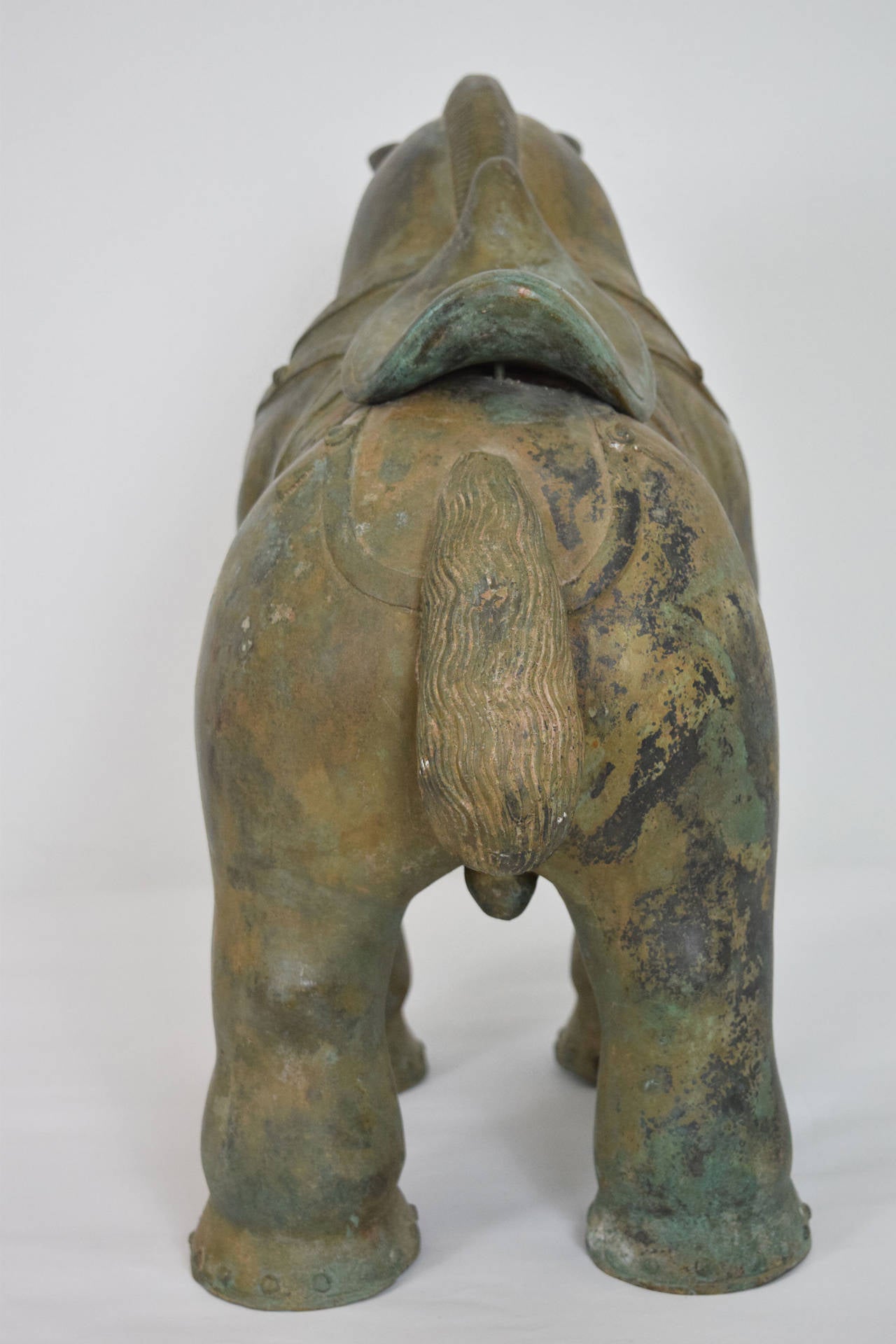 Sculpture de cheval de style Botero en bronze en vente 2
