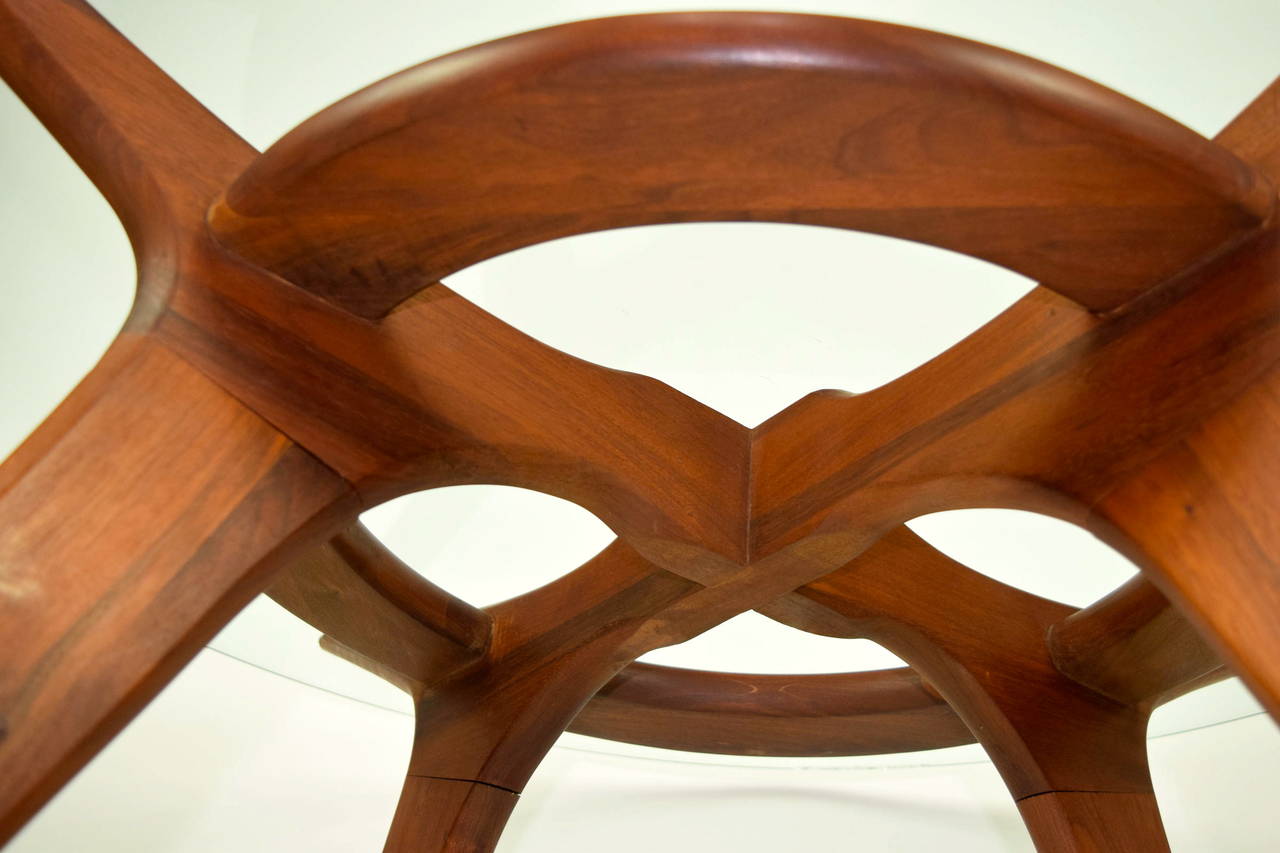 Adrian Pearsall Circular Dining Table In Excellent Condition In Dallas, TX