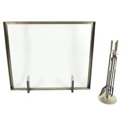 Tuell and Reynolds Fireplace Screen and Tool Set