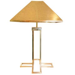 Signed Curtis Jere Brass Table Lamp