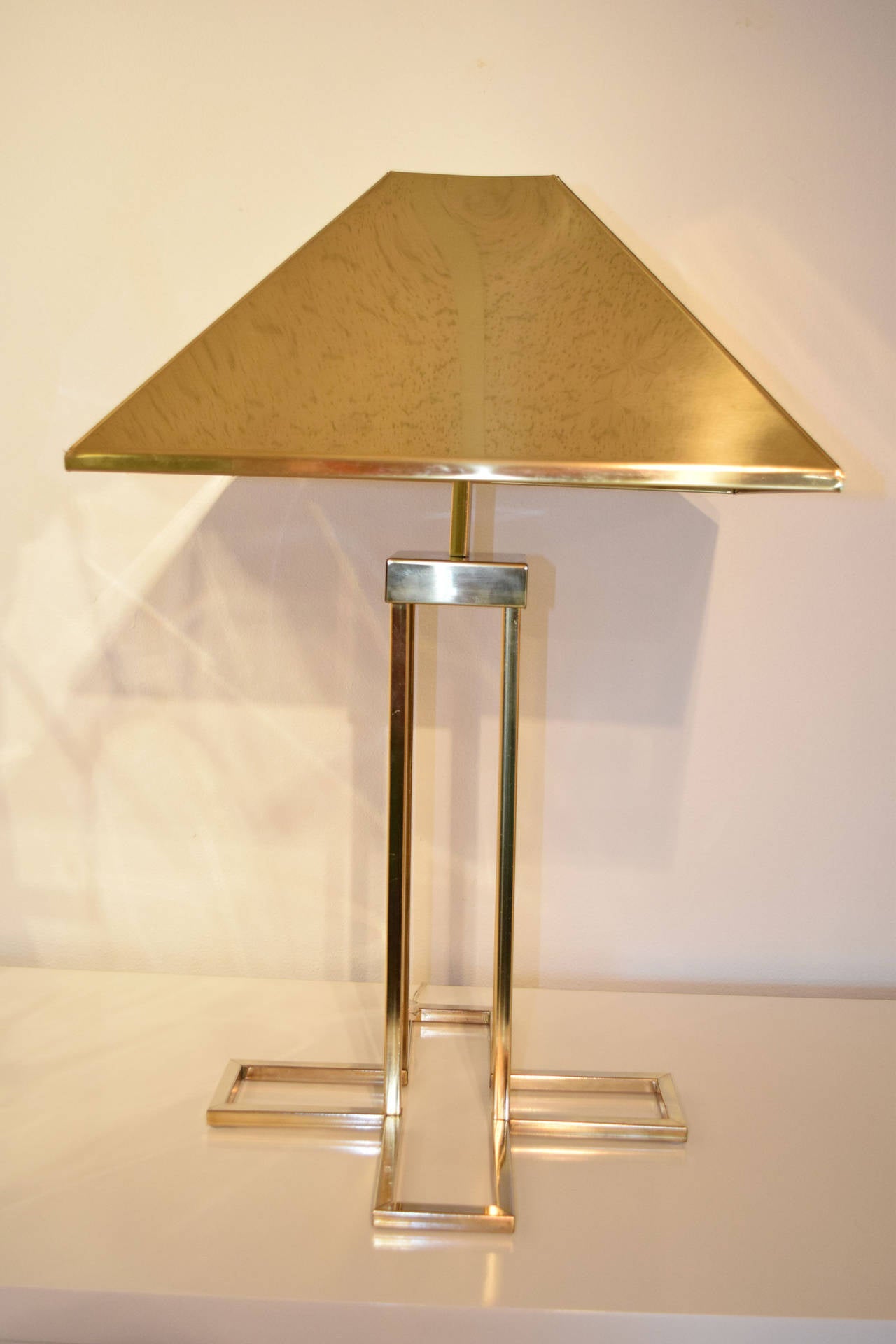 Curtis Jere (circa 1977) brass table lamp.