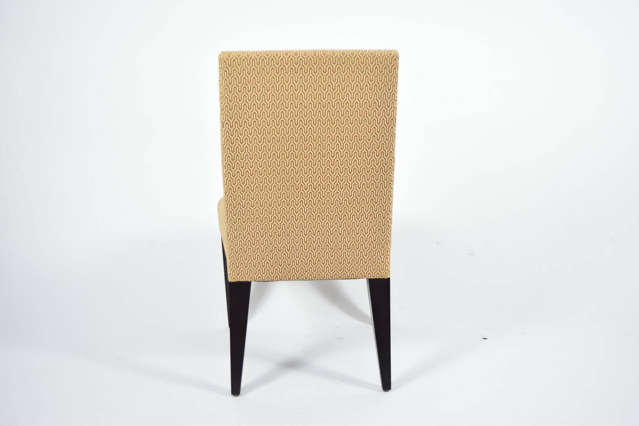 American Set of Four Donghia Serpentine Dining Chairs