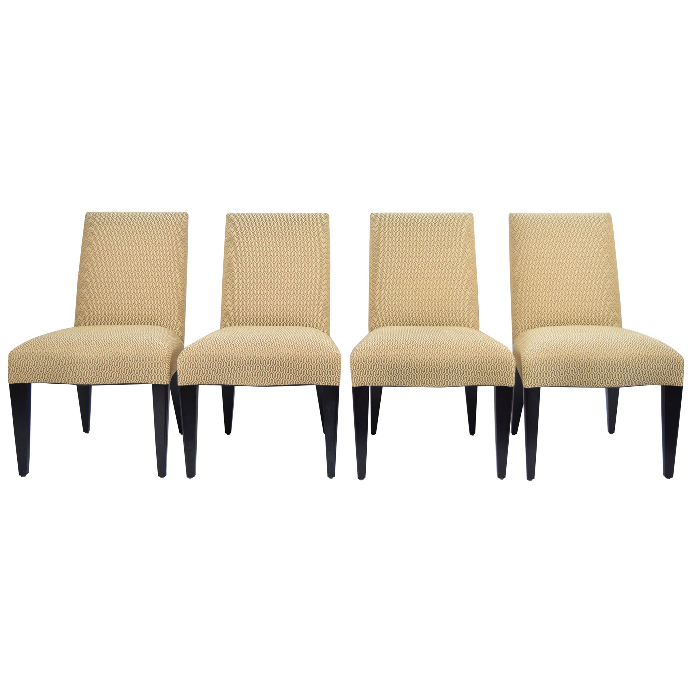 Set of Four Donghia Serpentine Dining Chairs