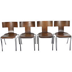 Ser of Four Early Edition Anziano Chairs by John Hutton for Donghia