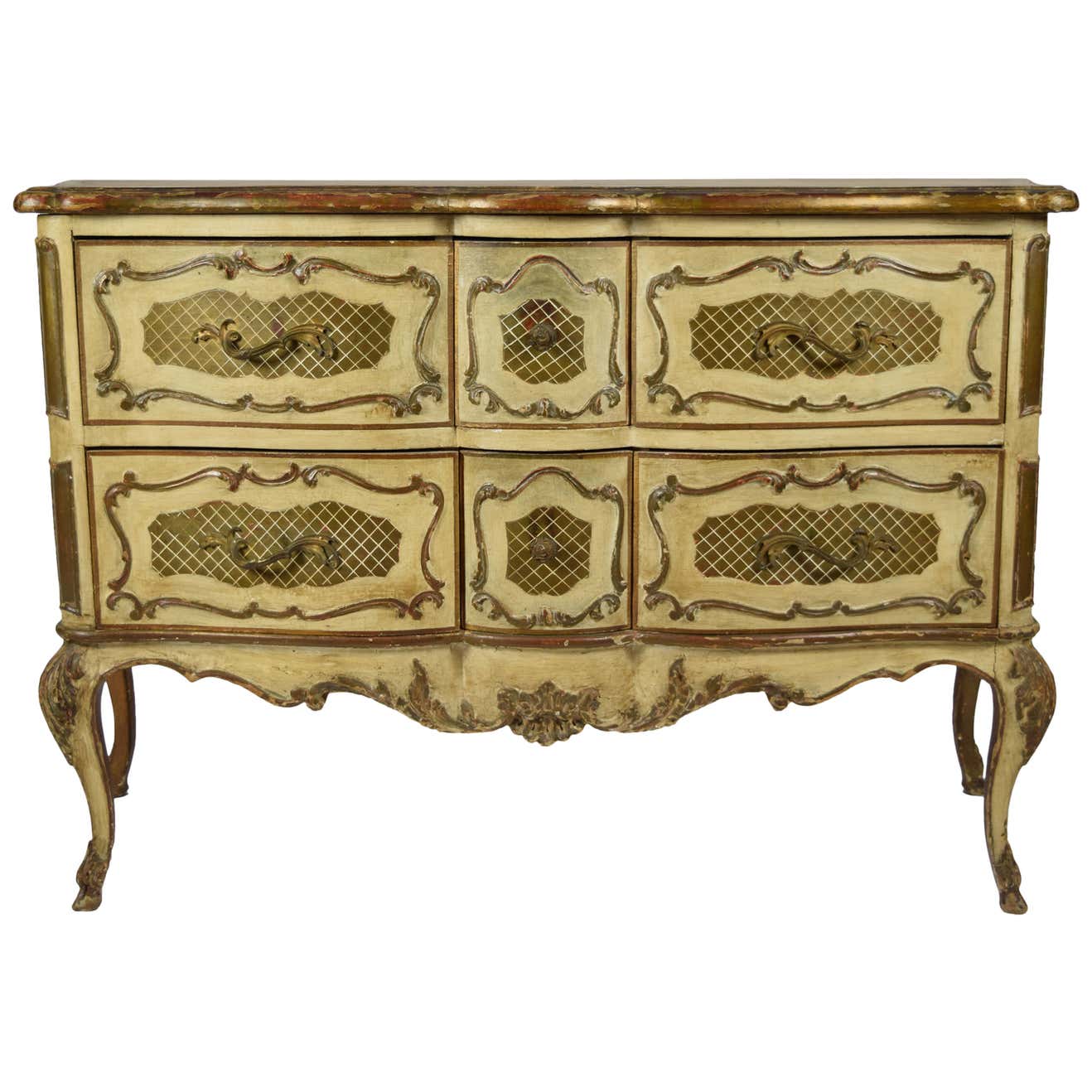 Italian Rococo Style Painted Commode For Sale at 1stDibs | italian ...