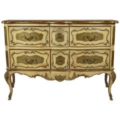 Commode italienne peinte de style rococo