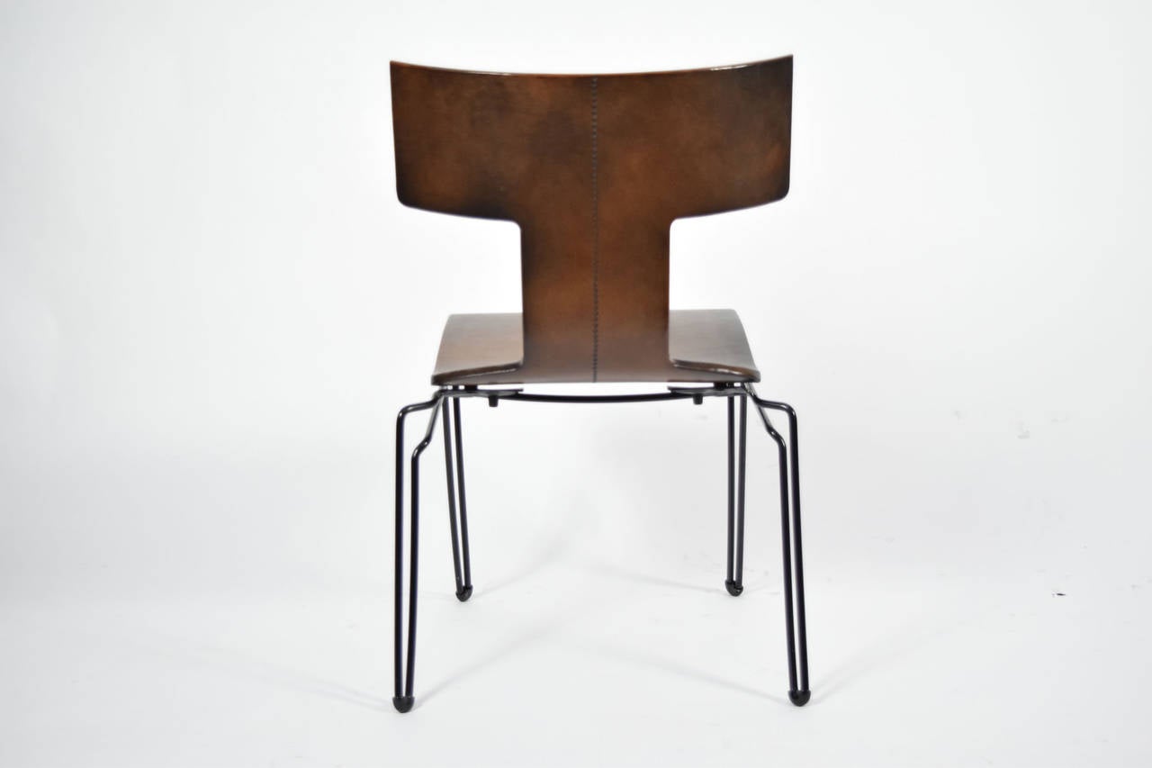 20th Century Ser of Four Early Edition Anziano Chairs by John Hutton for Donghia