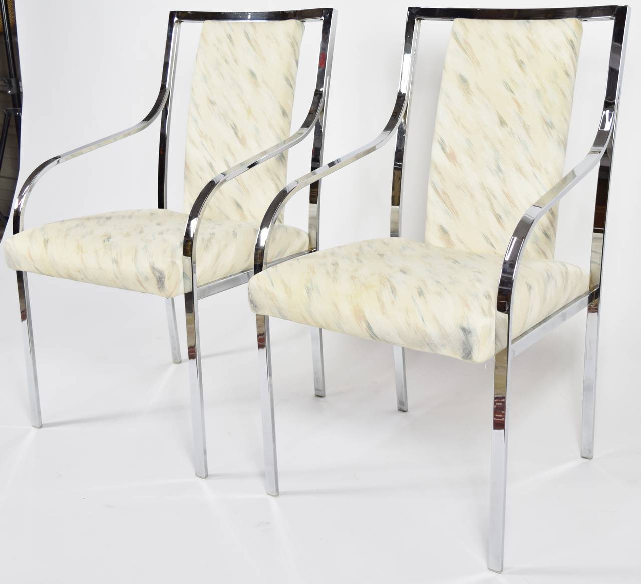 Mid-Century Modern Pair of Milo Baughman Dining Chairs or Side Chairs