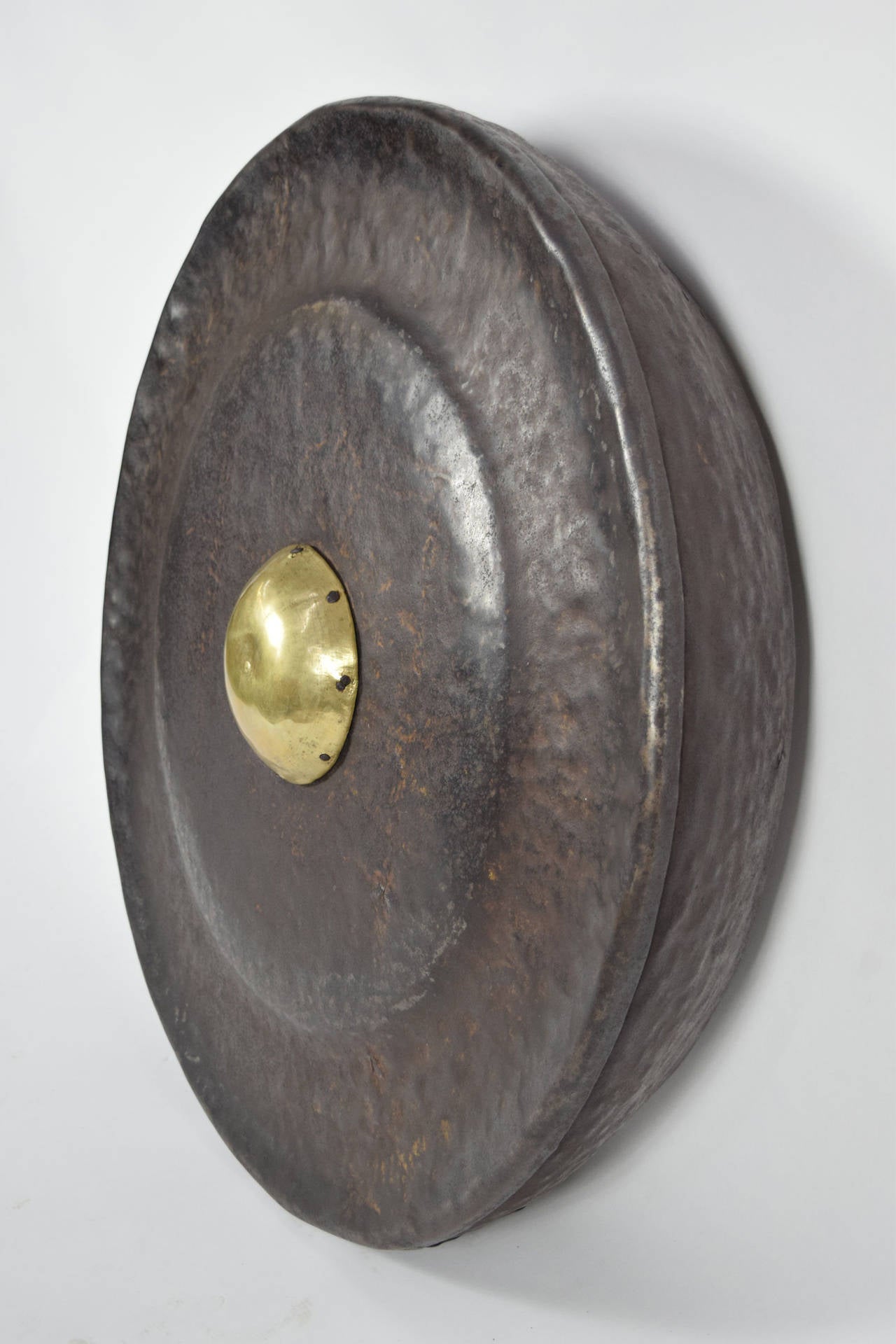 Ancient African gong. Makes a magical wall decor with beautiful patina.