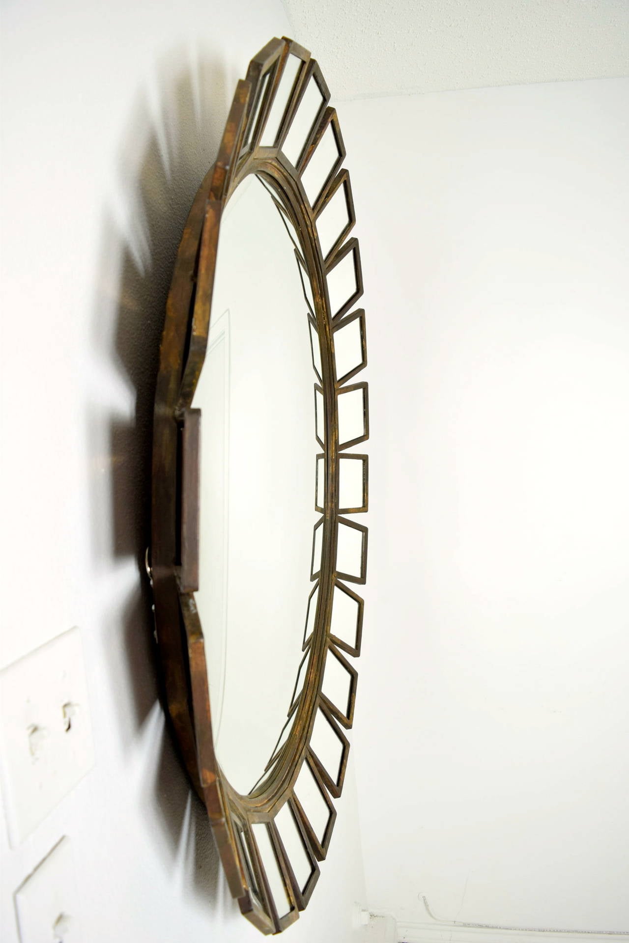 Modern Bronze Soleil Mirror by Formations