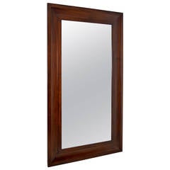 Custom Very Large Mahogany Frame Wall Mirror