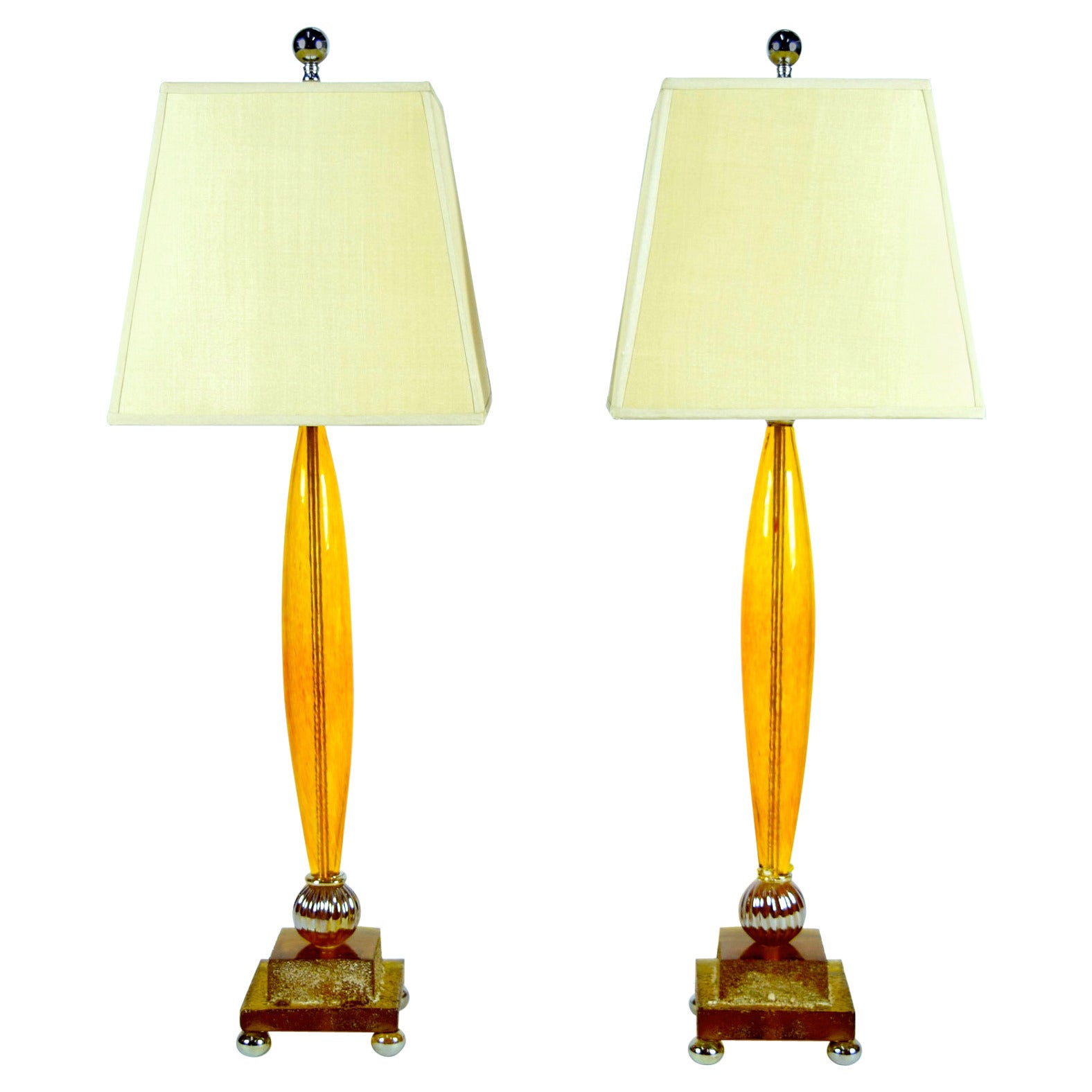 Pair of Fifi B. Laughlin Lamps