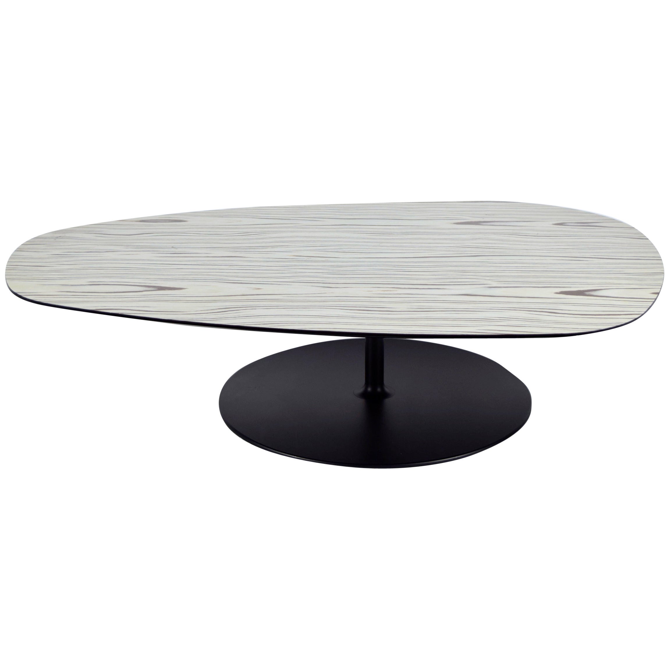 Patricia Urquiola Cappellini Cocktail Table with Steel Base For Sale