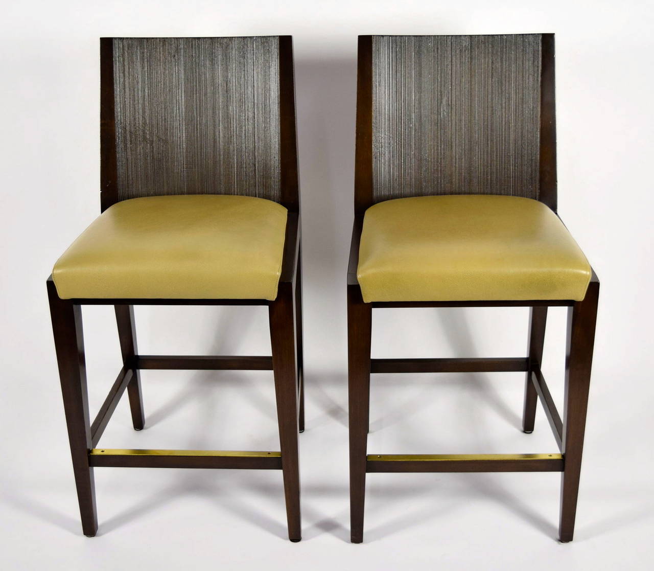 Pair of "Kenya" Counterheight Barstools by Axis at 1stDibs