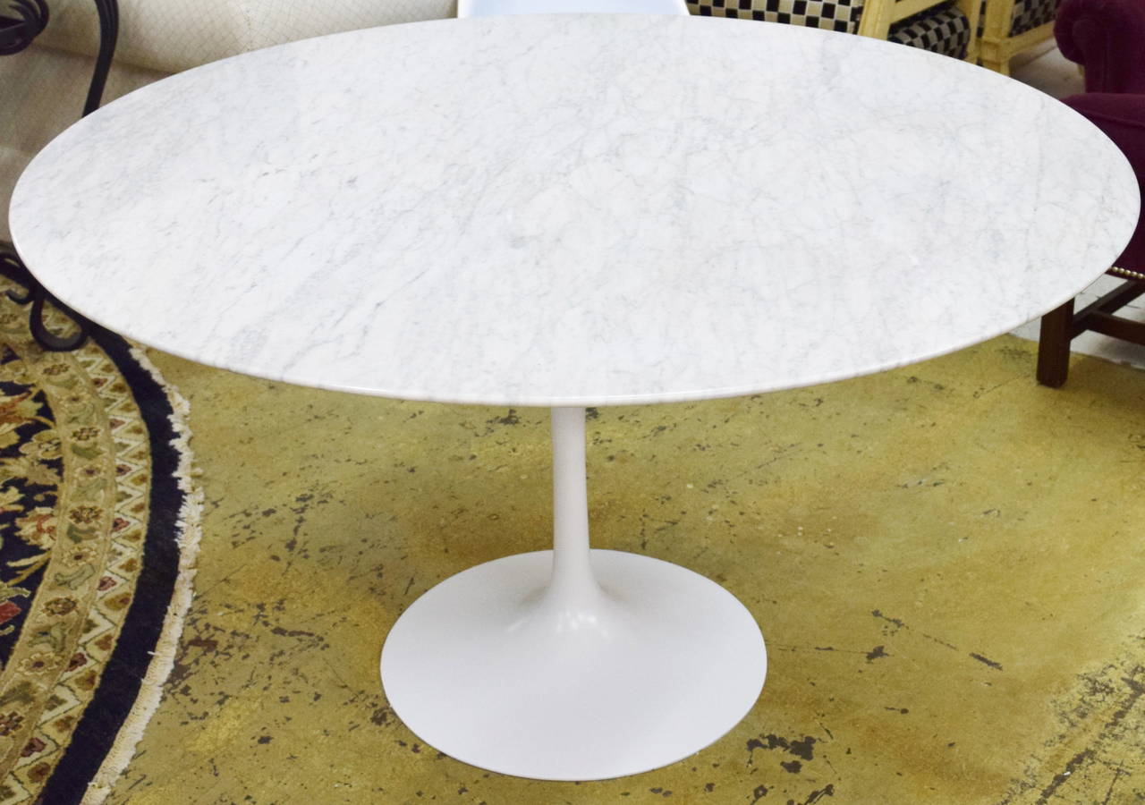 Saarinen Marble Top Tulip Table by Knoll