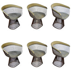 Set of Six Warren Platner Chairs by Knoll