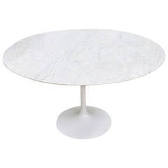 Saarinen Marble Top Tulip Table by Knoll