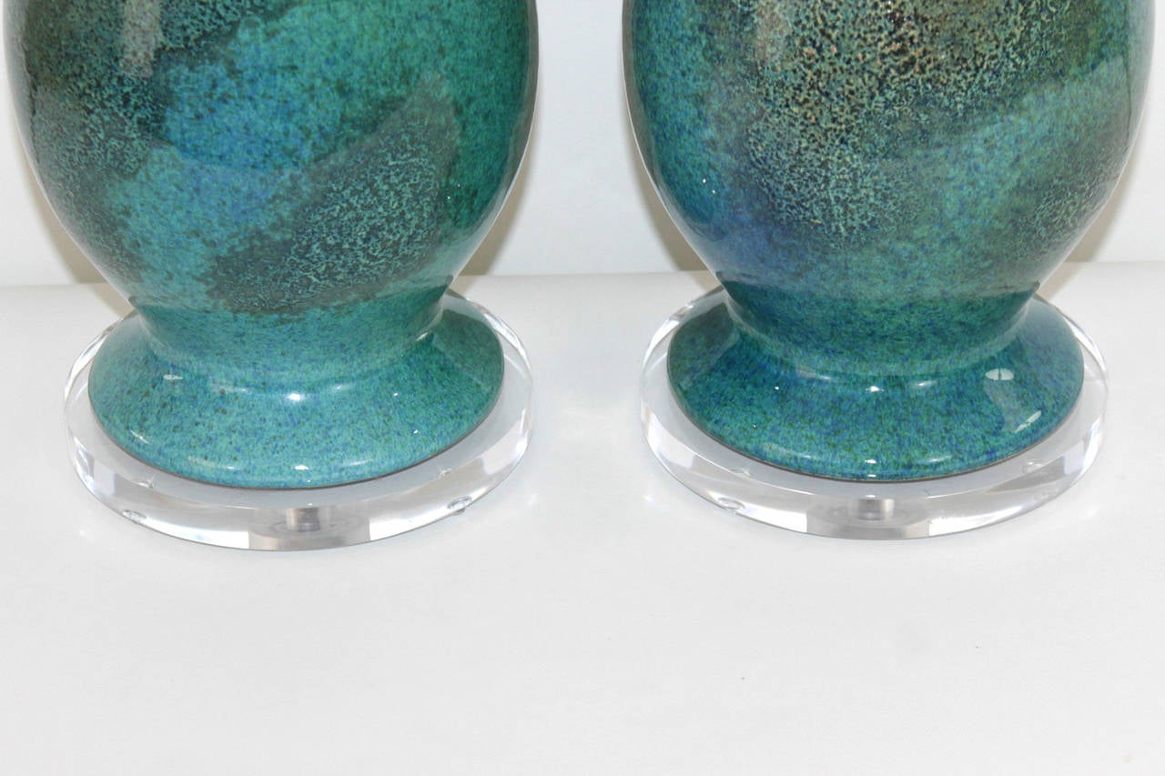 Acrylic Royal Haegar Etruscan Lamps