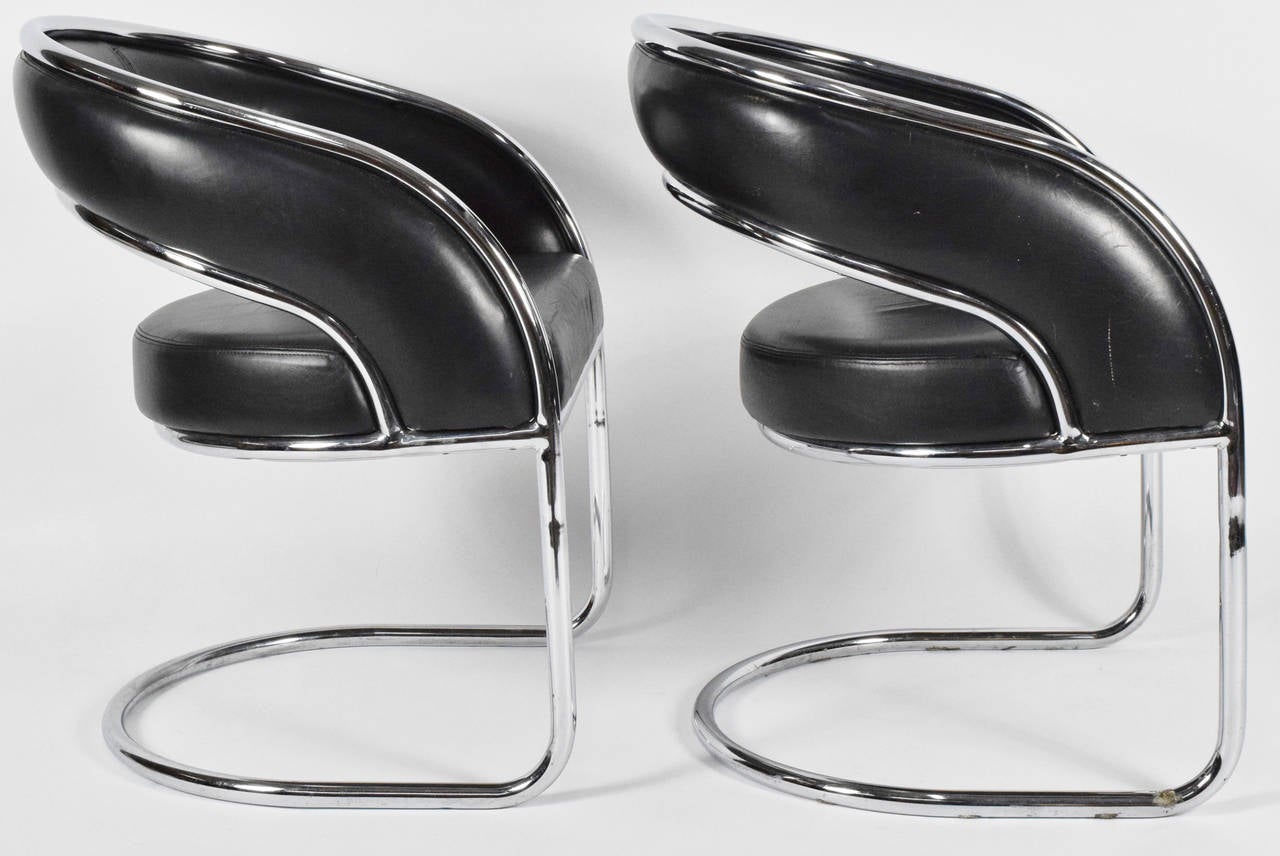 Unknown Pair of Anton Lorenz for Thonet Lounge Chairs