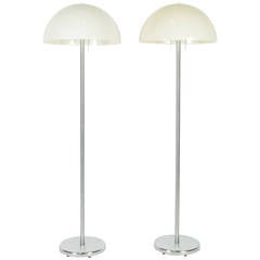 Pair of Mushroom Floor Lamps by Nessen