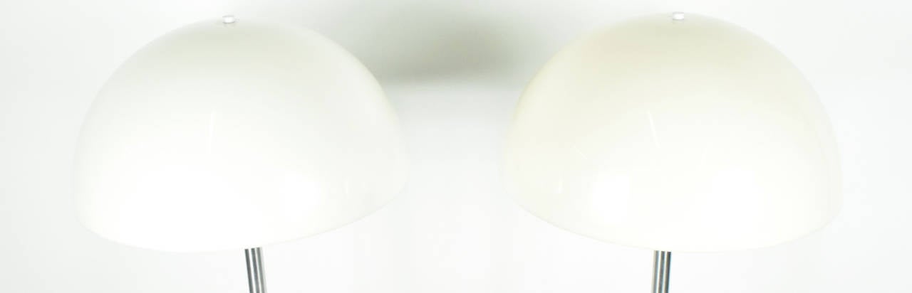20th Century Pair of Mushroom Floor Lamps by Nessen