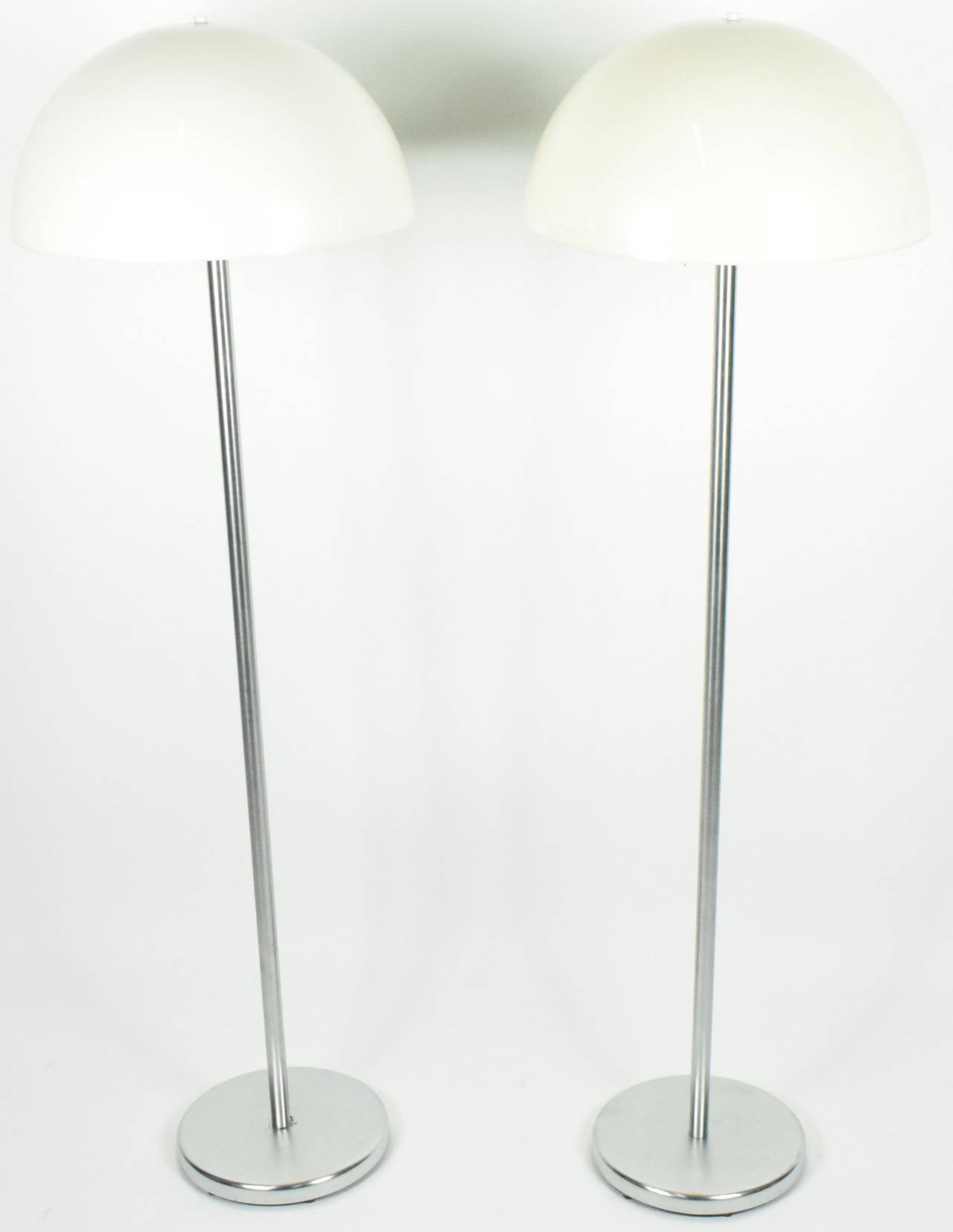 American Pair of Mushroom Floor Lamps by Nessen