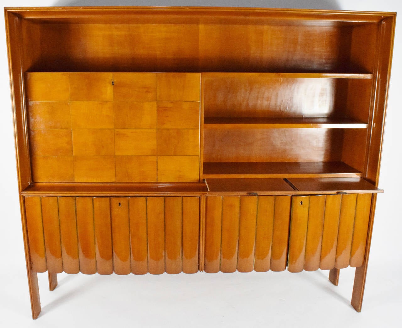 Italian Mid-Century Bar/Desk Cabinet