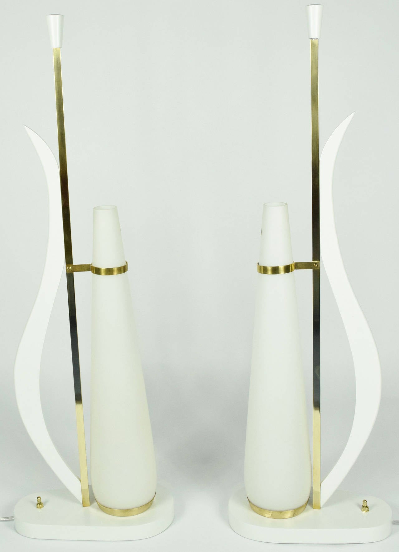 Mid-Century Modern Murano Glass Table Lamps For Sale