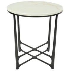 William Yeoward Malvina Side Table with Onyx Top and Bronze Base