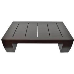 "Clifton Road" Mahogany Coffee Table by Terry Hunziker in Espresso Finish 2