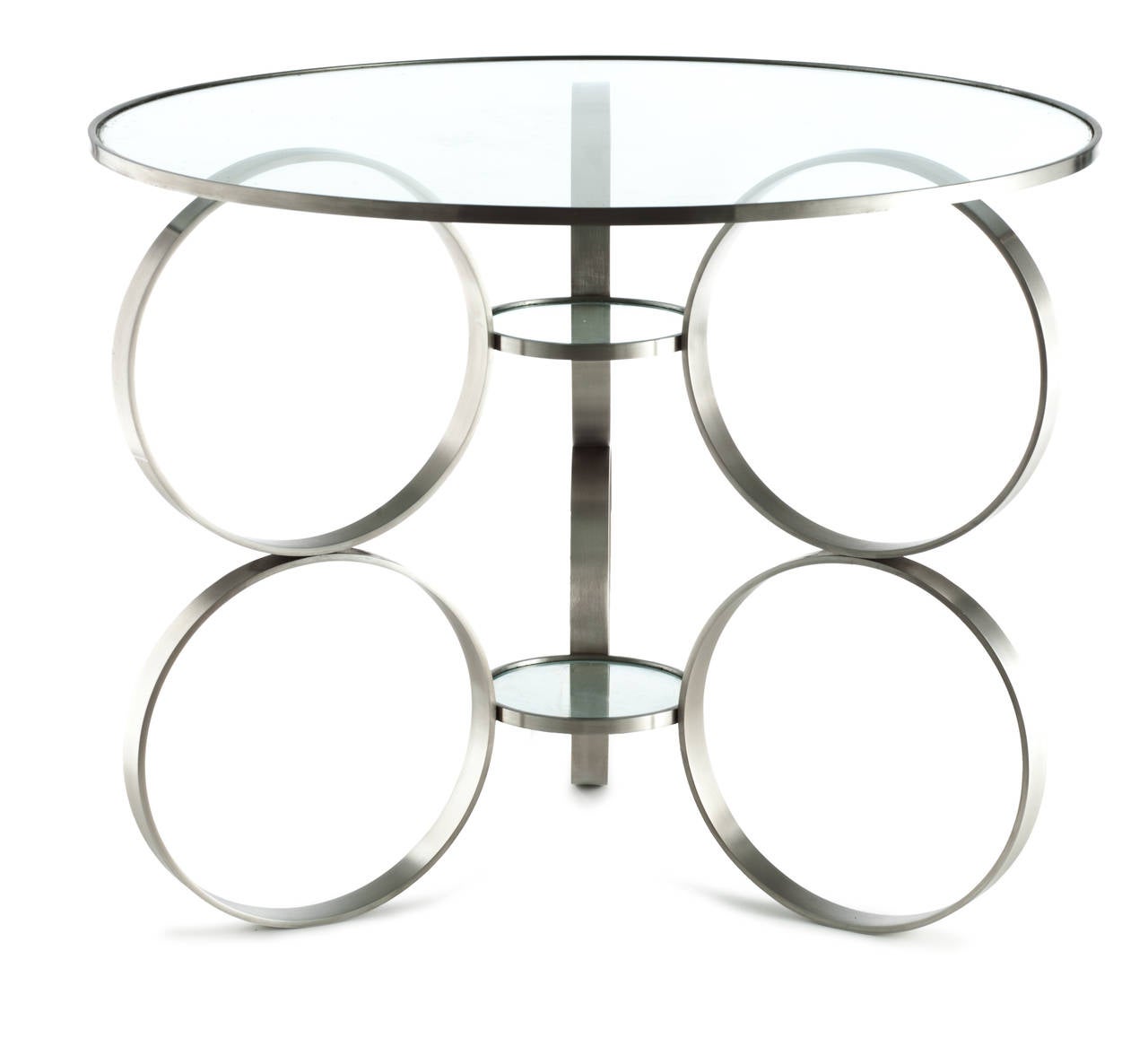 Tisch „Rings of Steel“, entworfen von Laurie Beckerman im Jahr 2006 (Moderne) im Angebot