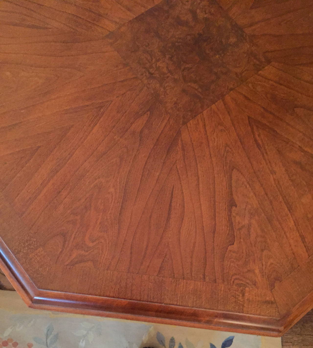 American Regency Style Octagonal Pedestal Table