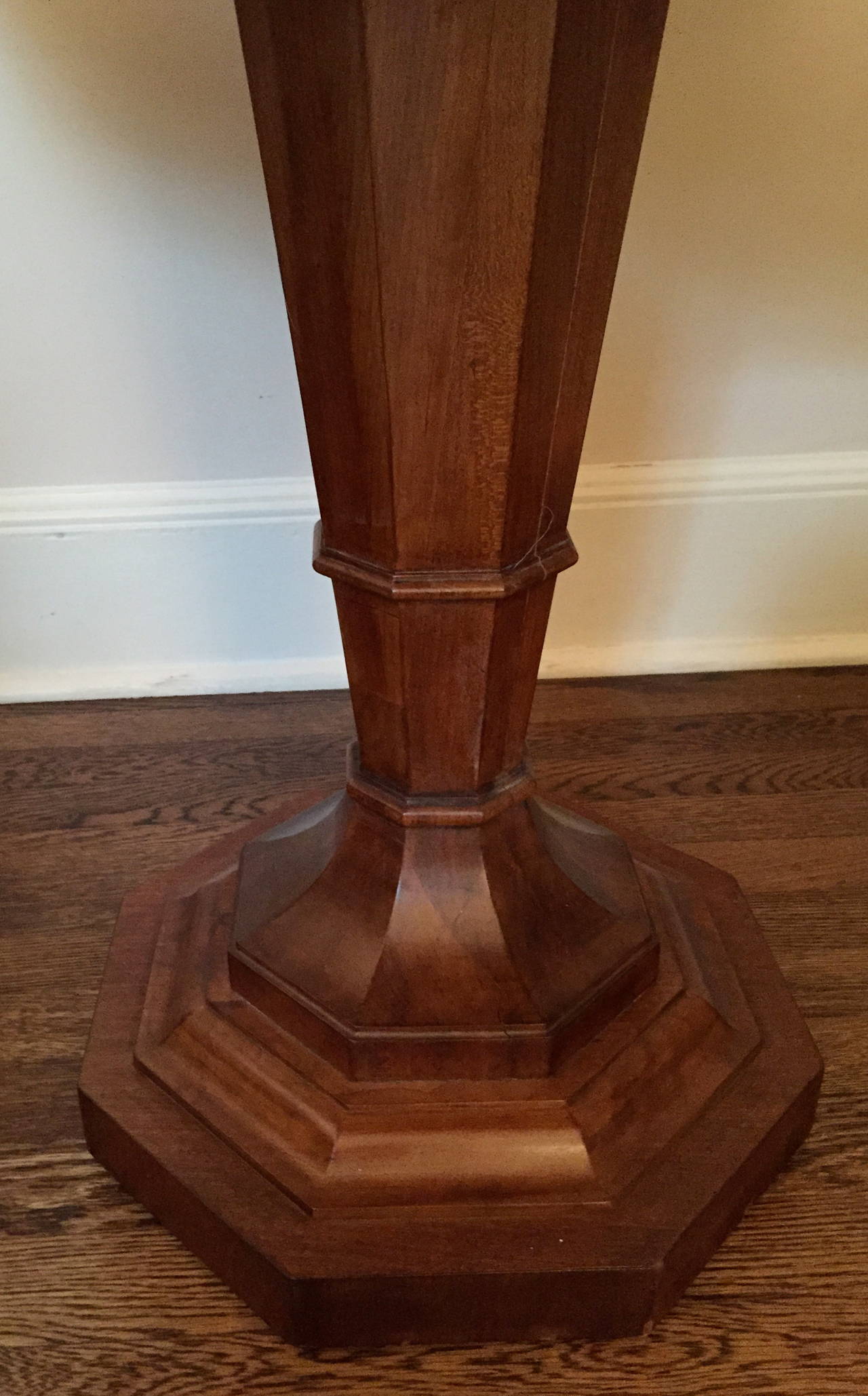 20th Century Regency Style Octagonal Pedestal Table