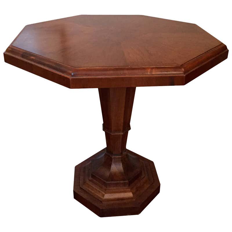 Octagonal Reading Table Regency Style Octagonal Pedestal Table at 1stDibs