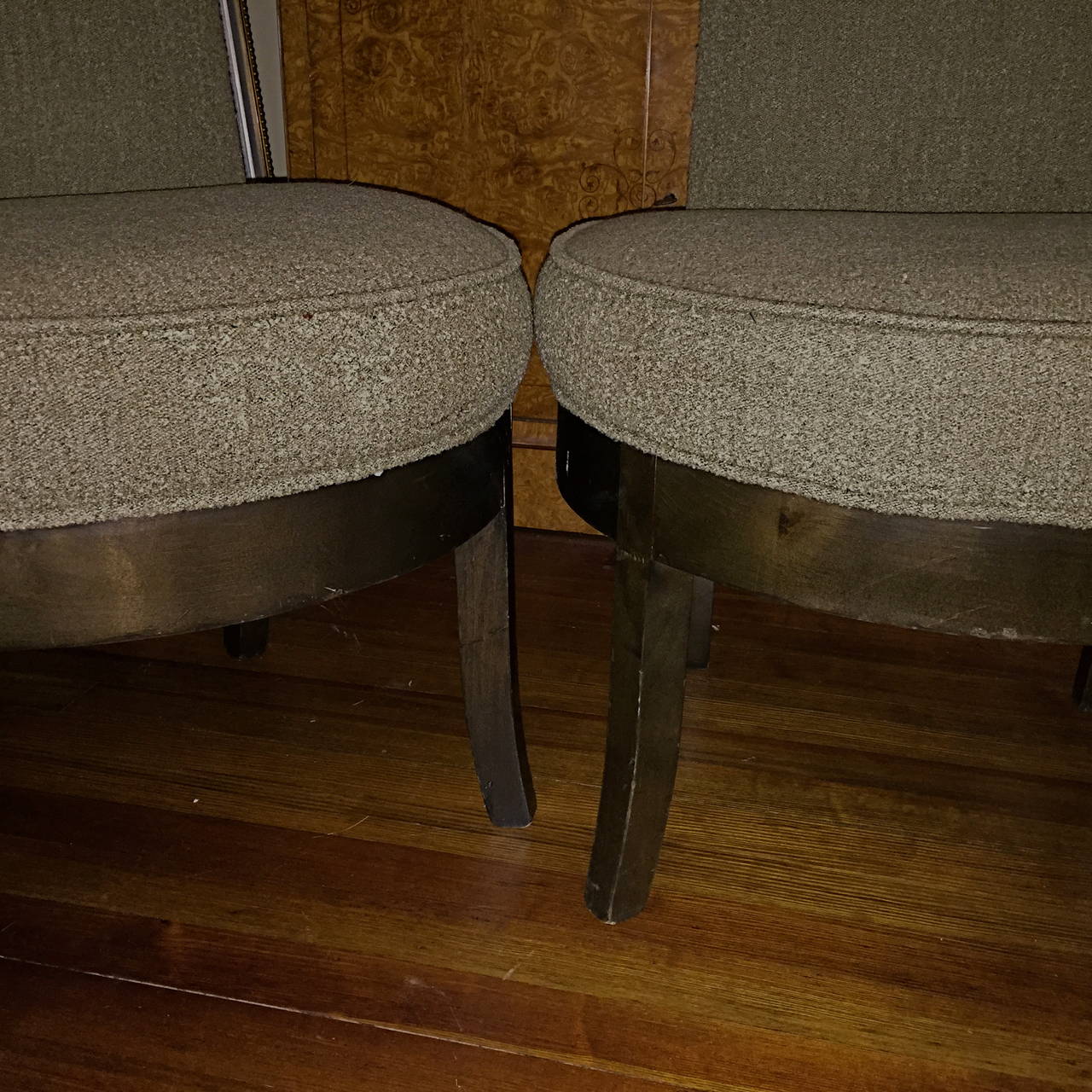 Set of Four High-Backed Dining Chairs in the Style of James Mont In Good Condition In Quogue, NY