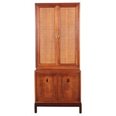 Mid Century Modern Walnut and Rosewood Cabinet
