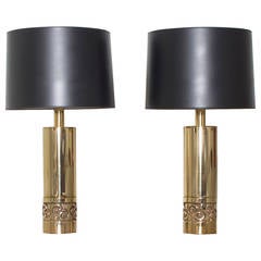 Brass Pierre Cardin Lamps