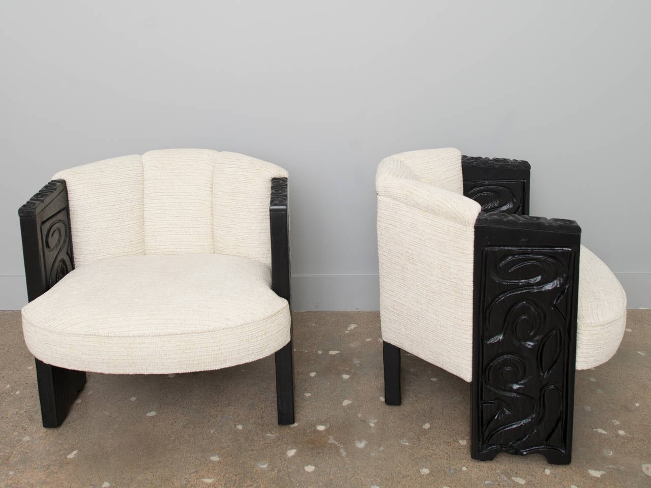 Mid-Century Modern Brutalist Club Chairs For Sale
