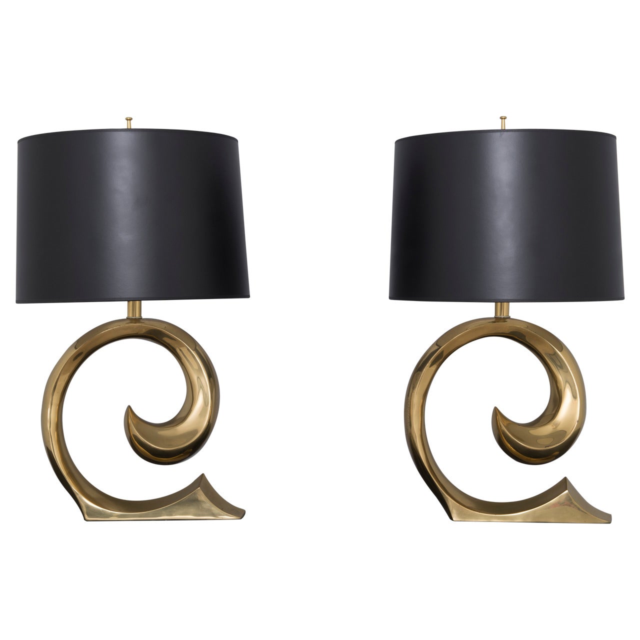 Pierre Cardin Solid Brass Lamps