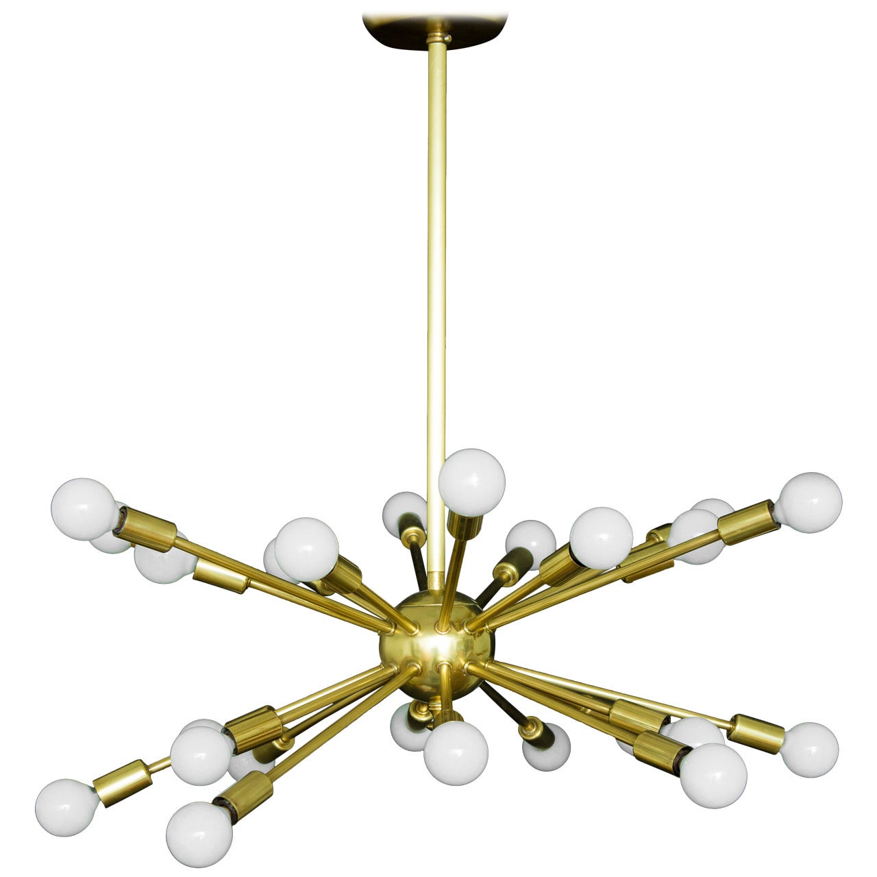 Brass Sputnik 24 Arm Chandelier