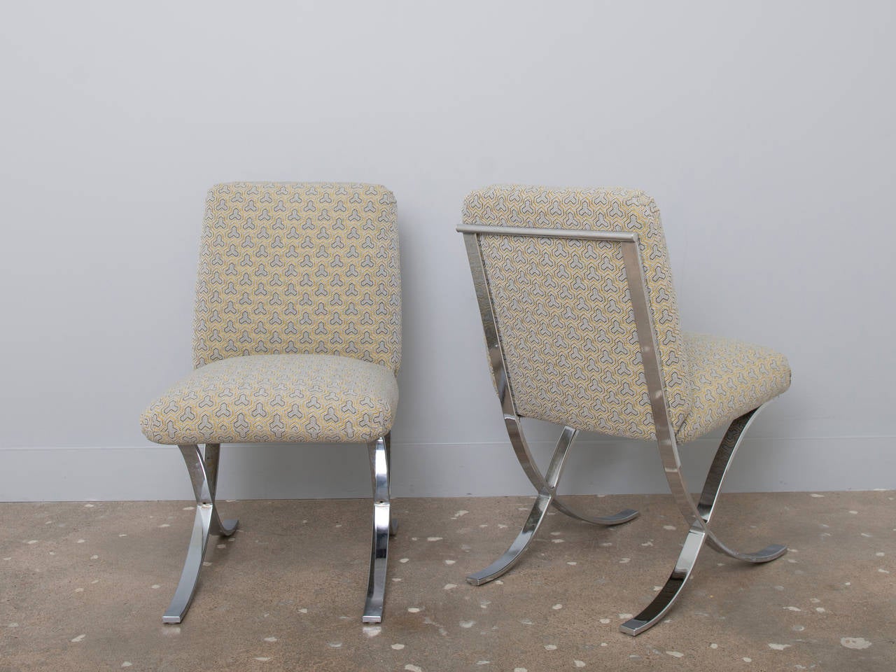 Set of 4 Milo Baughman for Directional X-Base Chairs In Excellent Condition For Sale In Houston, TX