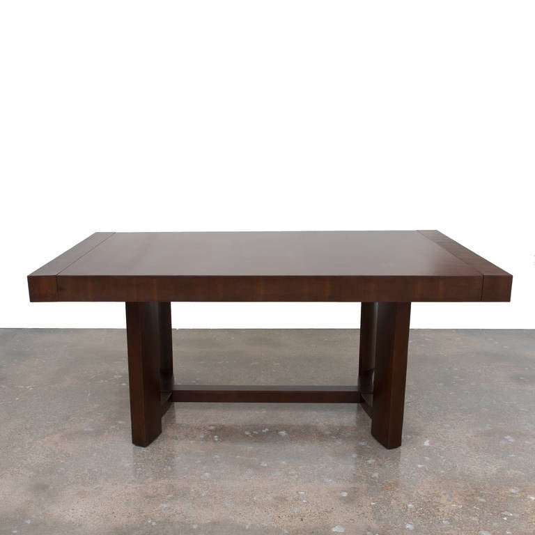 American Robsjohn-Gibbings for Widdicomb Dining Table With Two Leaves
