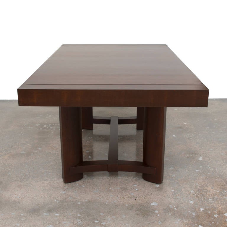 Mid-Century Modern Robsjohn-Gibbings for Widdicomb Dining Table With Two Leaves