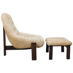 Percival Lafer Lounge Chair and Ottoman