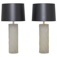 Paolo Gucci Lucite Lamps