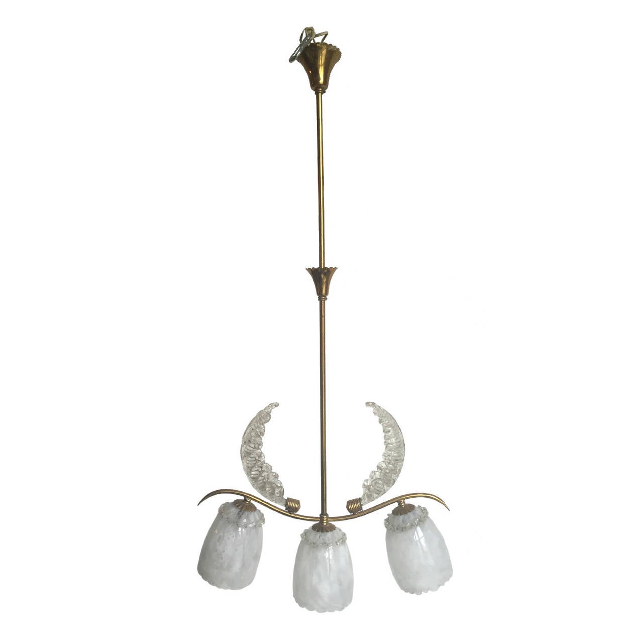 Italian Murano Barovier and Toso Chandelier