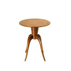 1940s Italian walnut side table