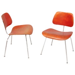 Vintage Pair of DCM chairs by Ray & Charles Eames